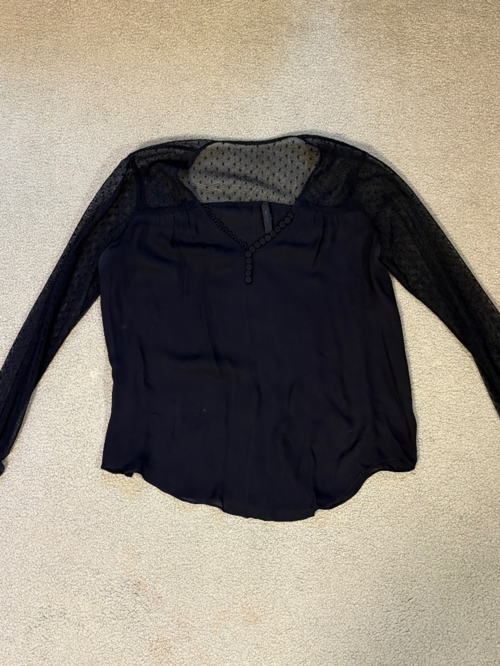 Joe's jeans black blouse